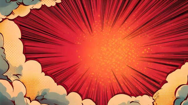 Comic book effect copy space background