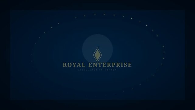 Elegant Motion Graphic Logo Reveal with Floating Particles