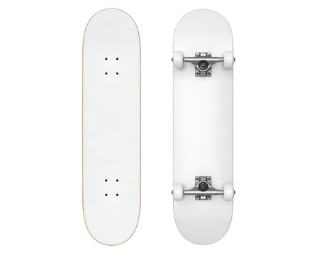 skateboard isolated on white