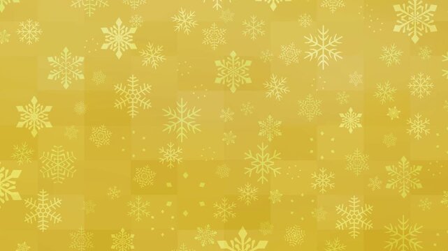 Gold winter snowflake festive texture 4K