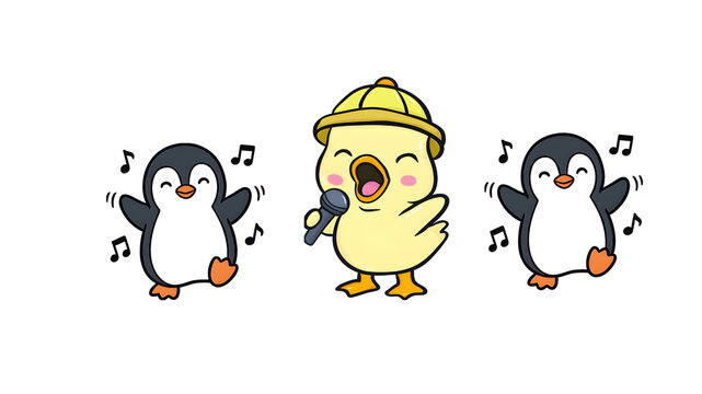 penguin with chick happy song