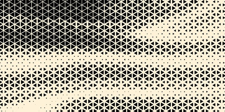 Halftone triangles pattern. Abstract geometric gradient background. Vector illustration, EPS 10.