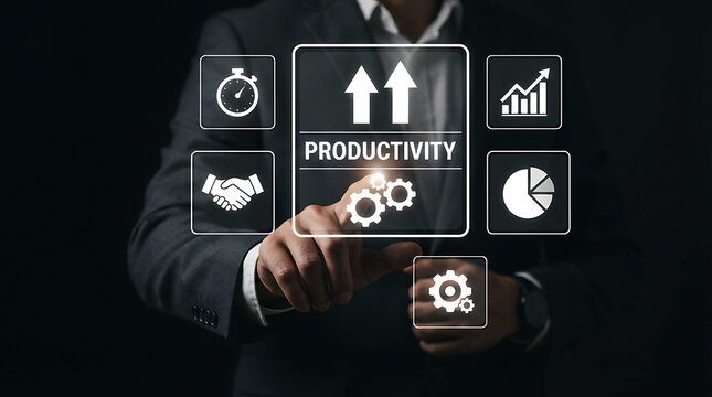 Business productivity efficiency growth and workflow optimization management