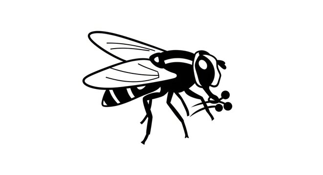 Insect illustration of a fly.