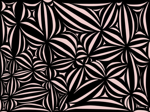 Geometric op art pattern illustration