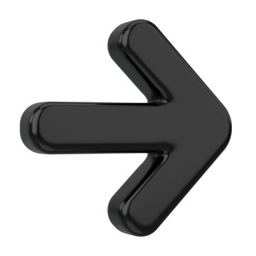 Next button. Continue button. Arrow icon. 3D illustration.