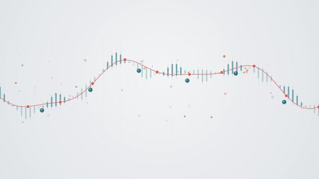 Seismograph Needle Drawing Earthquake Wave Patterns on Graph Paper. Animated Data Visualization Motion Graphics.