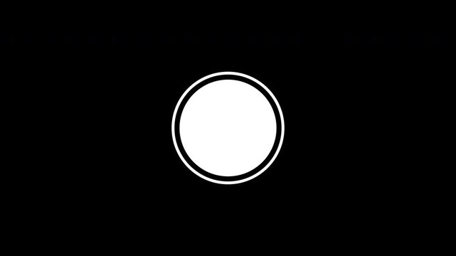 Minimalist Animated Camera Shutter Button Icon
