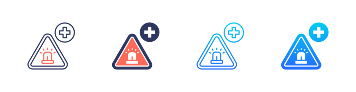 Emergency Response Icon Pack In Multiple Styles
