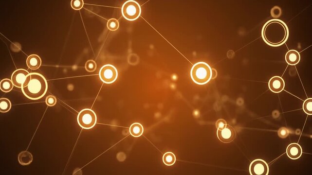 Warm Connected Node Human Resources Background