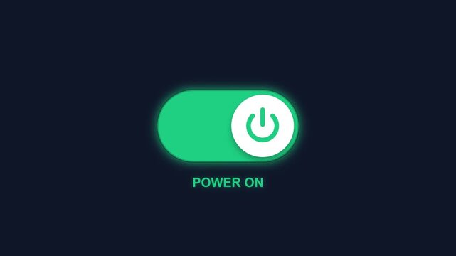 Power On Off Toggle Switch Animation