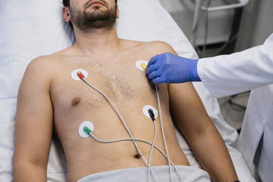 Clinical ECG Lead Placement During Cardiac Examination