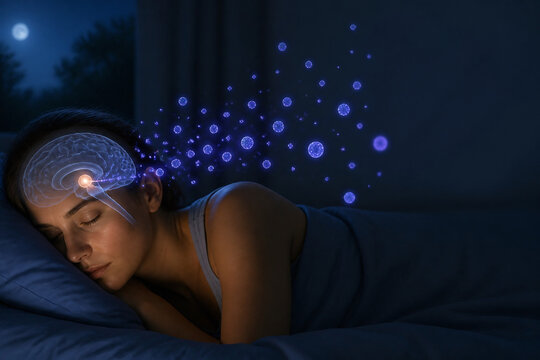 Nighttime Melatonin Release During Restful Deep Sleep