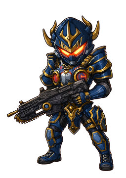 scifi soldier space warrior anime dnd art original art character design
