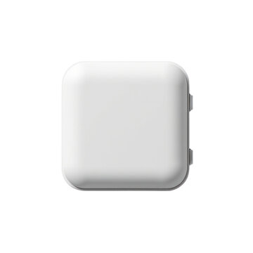 Modern white portable wireless charging device with compact design