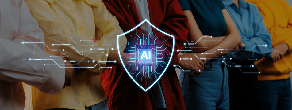 AI-powered cybersecurity. Intelligent system acts as a digital shield cyber security, providing security network protection and data security against online cyber threats and viruses. Fermion
