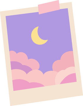 night sky polaroid