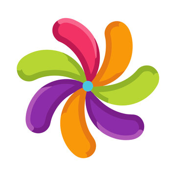 Colorful pinwheel graphic
