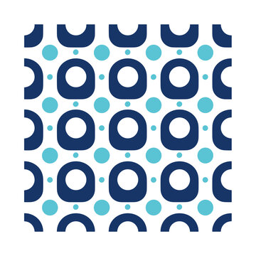 Geometric pattern with circles and arcs