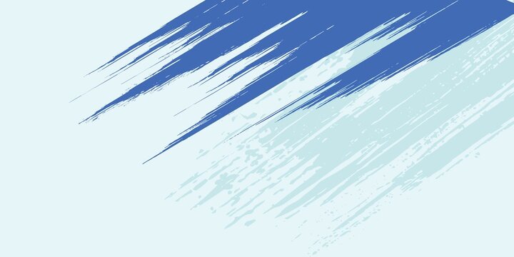 Blue brush stroke Background,  flat banner design background, Abstract grunge banner background vector, art watercolor