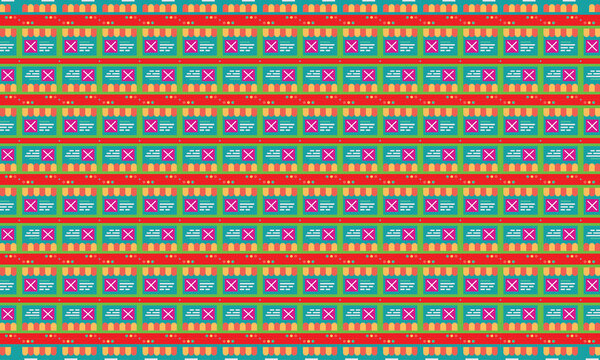 abstract colorful background, floral fabric pattern, geometric fabric pattern, patterned textile background, seamless surface pattern, seamless textile pattern