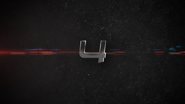 Countdown Dark Cinematic Lens Flare with Horizontal Red Light Streak Movie Grunge Action Cinematic Title Trailer Animation Background