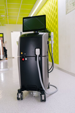 Aesthetic device offering advanced skin care and cosmetic treatments, providing innovative technology for beauty procedures in professional medical clinic setting, ensuring modern health solutions.