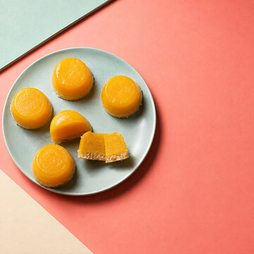 Brazilian Quindim Coconut Egg Yolk Custard Desserts