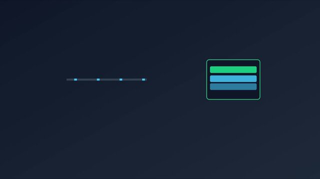 Minimalist ui loading animation with progress bar and credit card for digital payment processing 4k