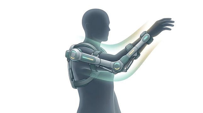 Upper body robotic exoskeleton for arm movement assistance