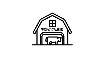 Fototapeta premium Automatic Car Wash Service Logo.