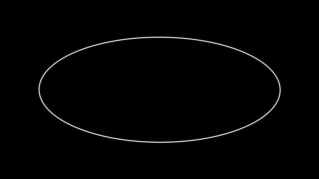 Red circle highlighter scribble animation. hand drawing circles animation on black background. 4k video animation, Oval Scribble Animation &ndash; Hand Drawn Doodle Sketch Ellipse