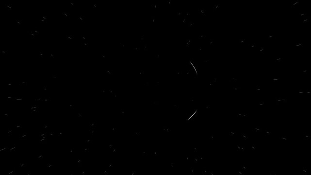 Shiny pop-up explosion effect, circle bursting firework motion graphics, spark FX with sharp line animated. Doodle bursts, zigzag seamless motion graphic on black screen. 4k video