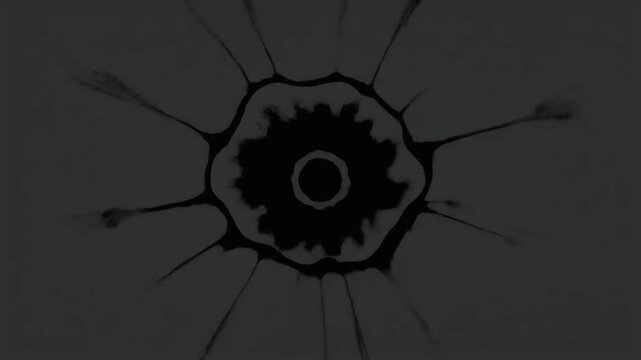 Starfish animation sequence on dark background