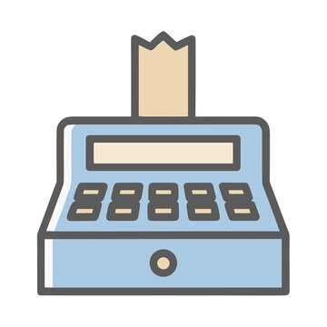 Cash register with receipt