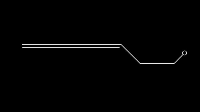 Futuristic Black HUD Callout Line Animation Loop Isolated black Background Minimal Call Out Info Pointer Motion Graphic Video Overlay
