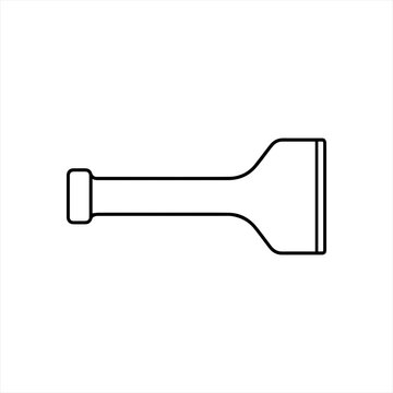Brick chisel bolster chisel line icon for masonry
Brick chisel bolster chisel outline line icon for masonry brick cutting and construction demolition tools on white background