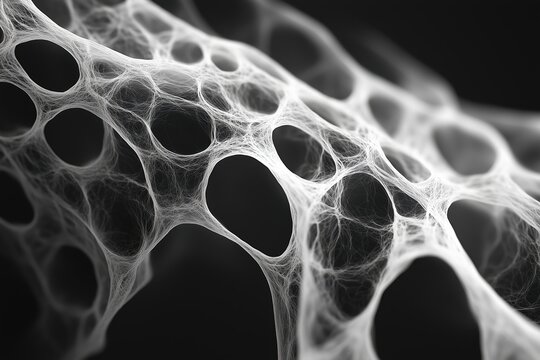 abstract black and white web structure