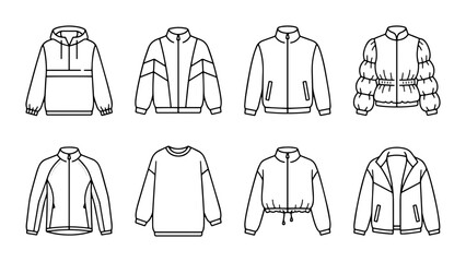 Fashion Jackets Sweaters PNG Apparel Styles, transparent background © Pnghub10