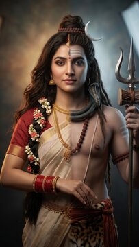 Ardhanarishvara Shiva Parvati &ndash; Divine Masculine Feminine Unity