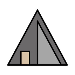 Simple tent icon © ilas
