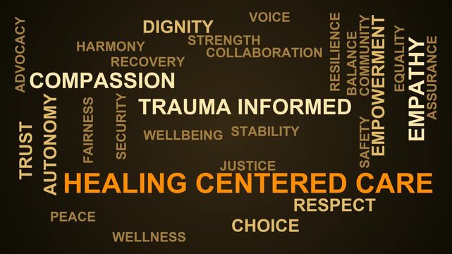 Healing Centered Care Word Cloud