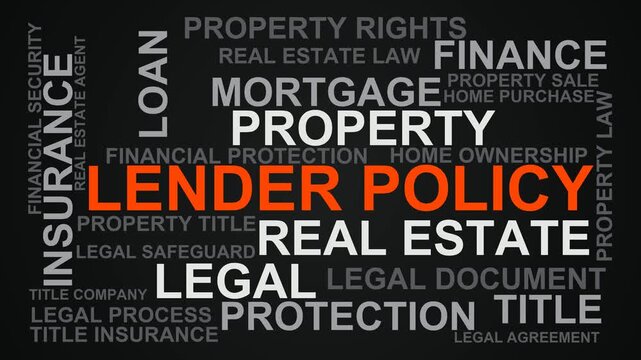 Lender Policy Word Cloud