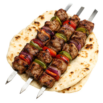 shish kebab on the grill
