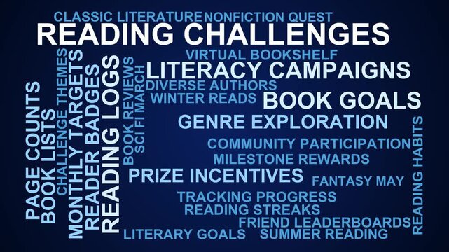 Reading Challenges Word Cloud