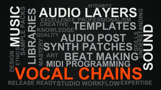 Vocal Chains Word Cloud
