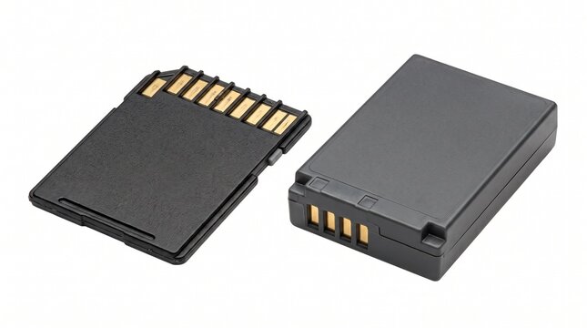 sd card memory card camera battery lithium ion battery rechargeable battery digital camera accessories sd memory card storage card flash memory on transparent background
