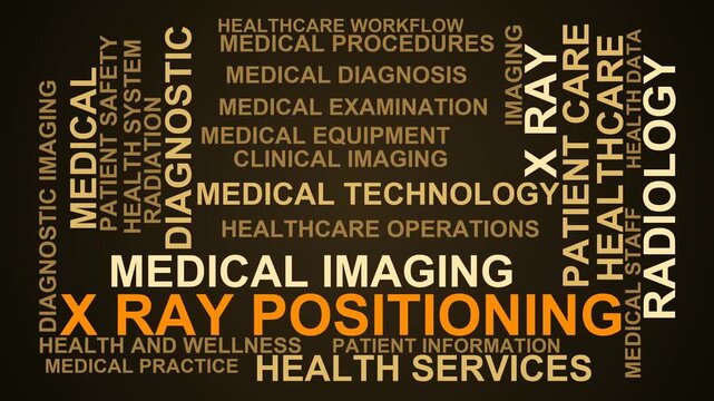 X Ray Positioning Word Cloud