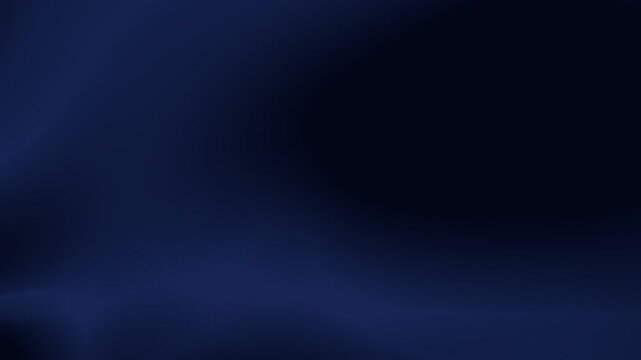Abstract dark blue and black animated background with soft flowing gradients and subtle luminous shadows. Ideal for cinematic visuals, motion graphics, video backdrops, digital art, technology themes,
