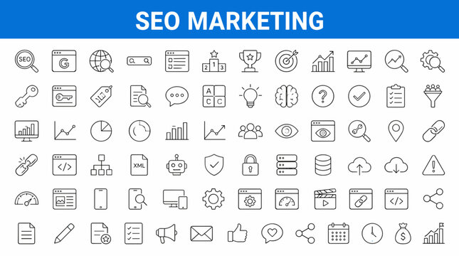 Main Subject SEO Marketing Concept Illustration Focused.